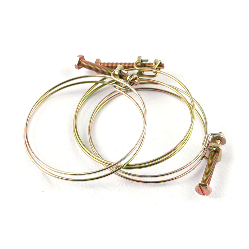 مشابك خرطوم على شكل شريط سلكي مزدوج